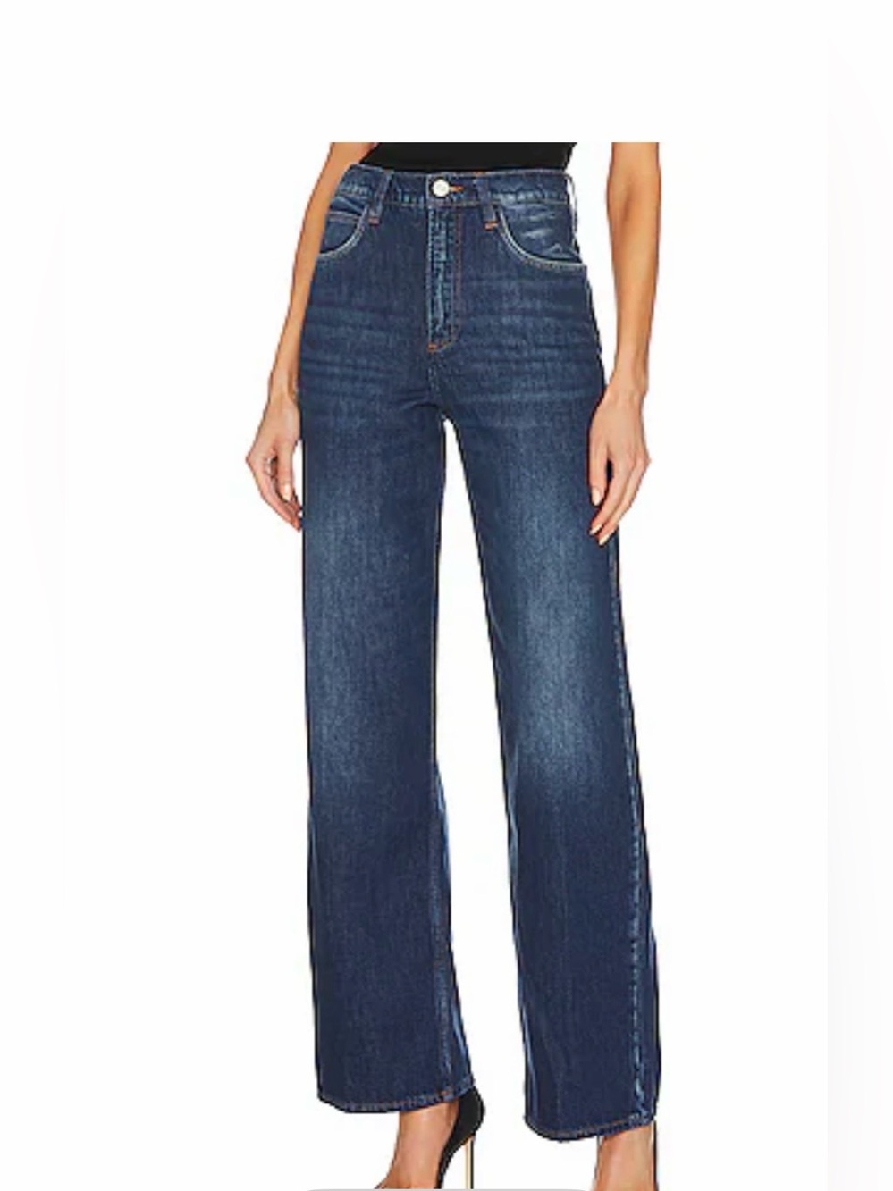FRAME Le High N Tight Wide Leg in Foxgrove Size 29